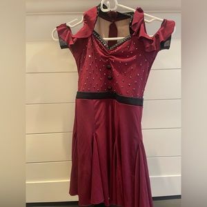 Weissman maroon child dance costume